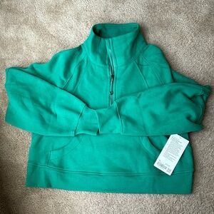 NWT lululemon Scuba Oversized Funnel Neck M/L in Cascadia Green